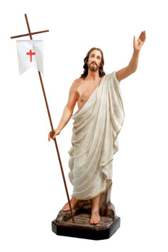 Jesus resurrection statue cm. 130 (51,18'')