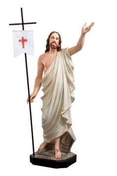 Jesus resurrection resin statue cm. 110