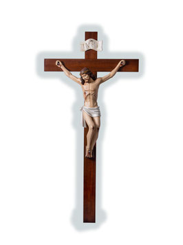Crucifix statue cm. 220 x 108 (86.61'' x 42.52'')