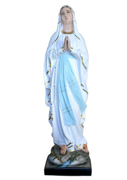 Our Lady of Lourdes fiberglass  statue cm. 156