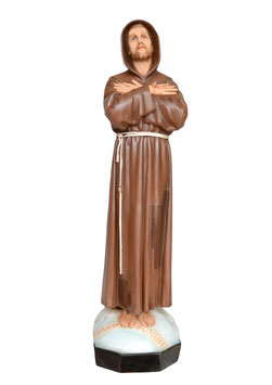 Saint Francis of Assisi statue cm. 80