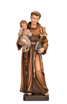 Saint Anthony of Padova woodcarving