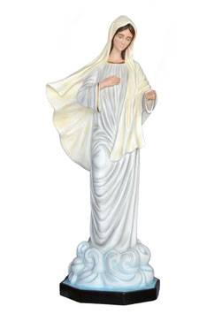 Our Lady of Medjugorje fiberglass statue cm. 160