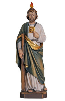 Saint Jude woodcarving