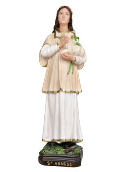 Saint Agnes statue cm. 40 (15.75")