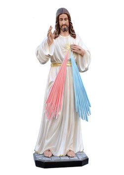 Jesus divine mercy fiberglass statue cm. 120