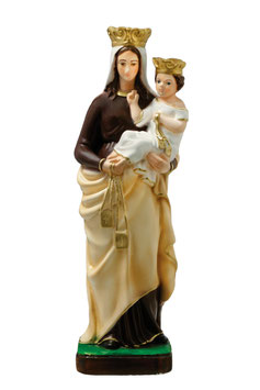 Our Lady of Mount Carmel resin statue cm. 42