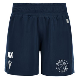 MACRON Platinum Shorts navy mit Hennefer TV Logo und Wunschinitialen