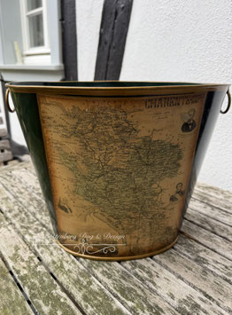 Vintage Papierkorb Metall