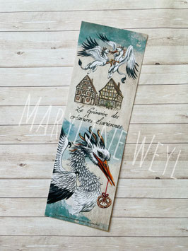 marque page Cigogne