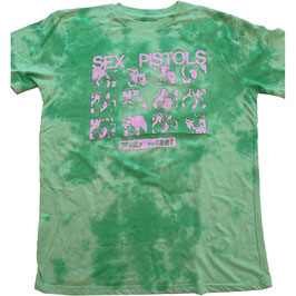 T-shirt Unisex - Sex Pistols, The - Pretty Vacant (Wash Collection) - Green - 100% Cotton