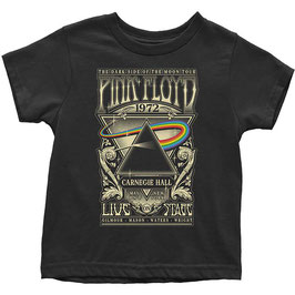 T-shirt Peuters - Pink Floyd - Carnegie Hall Poster - Black - 100% Cotton