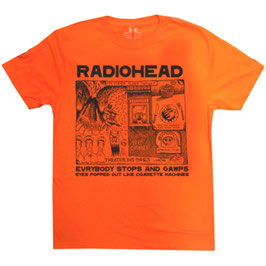 T-shirt Unisex - Radiohead - Gawps - Orange - 100% Cotton