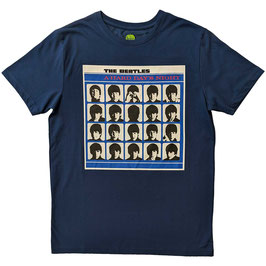 T-shirt Unisex - Beatles - A Hard Day's Night Album Cover - Blue - 100% Cotton