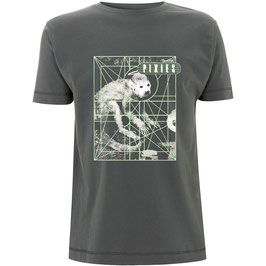 T-shirt Unisex - Pixies - Monkey Grid - Charcoal Grey - 100% Cotton