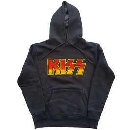 Hooded Sweater - Kiss - Classic Logo - Dark Grey - 80% Cotton, 20% Polyester