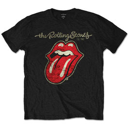 T-shirt Kids - Rolling Stones, The - Plastered Tongue - Black - 100% Cotton