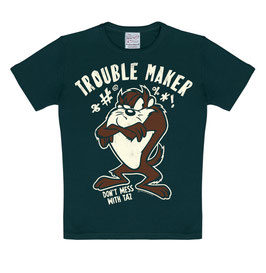 T-shirt Kids - Looney Tunes - Trouble Maker - Black - 100% Cotton