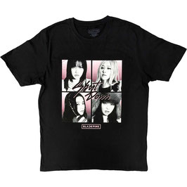 T-shirt Unisex - Blackpink - Shut Down Photo Grid - Black - 100% Cotton