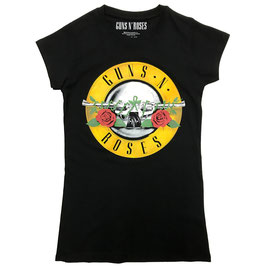 T-shirt Vrouwen - Guns N' Roses - Classic Logo - Zwart - 100% Katoen