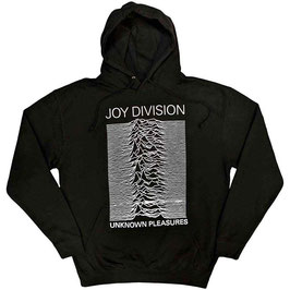 Hooded Sweater - Hooded Joy Division - Unknown Pleasures - Black - 80% Cotton, 20% Polyester