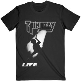T-shirt Unisex - Thin Lizzy - Life - Black - 100% Cotton