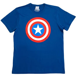 T-shirt Unisex - Marvel - Captain America - Azure Blue - 100% Cotton