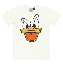 T-shirt Unisex - Disney - Donald Duck - Face - Almost White - 100% Cotton