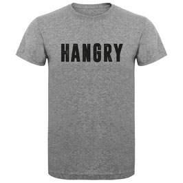 T-shirt Unisex - Hangry - Grey - 85% Cotton, 15% Viscose
