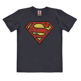 T-shirt Kids - DC Comics - Superman - Logo - Dark Grey - 100% Organic Cotton