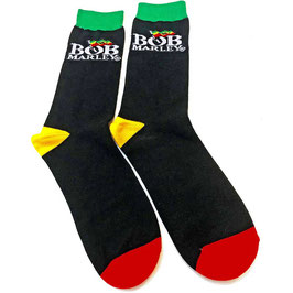 Paar Sokken - Bob Marley - Logo - Maat 41-45 - Zwart