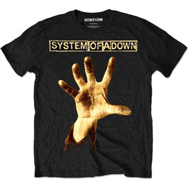 T-shirt Unisex - System Of A Down - Hand - Black - 100% Cotton