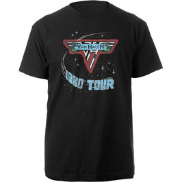 T-shirt Unisex - Van Halen - 1980 Tour - Black - 100% Cotton