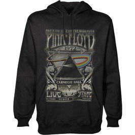 Hooded Sweater - Pink Floyd  - Carnegie Hall Poster - Black - 80% Cotton, 20% Polyester