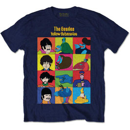 T-shirt Kids - Beatles, The - Submarine Characters - Blue - 100% Cotton