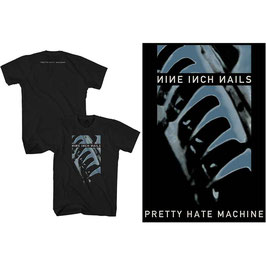 T-shirt Unisex - Nine Inch Nails - Pretty Hate Machine (Back Print) - Black - 100% Cotton