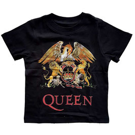 T-shirt Peuters - Queen - Classic Crest - Black - 100% Cotton