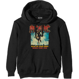Hooded Sweater - AC/DC - Blow Up Your Video - Black - 80% Cotton, 20% Polyester