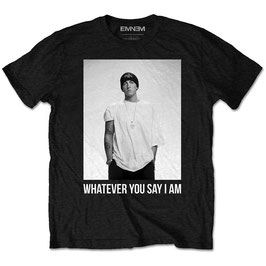 T-shirt Unisex - Eminem - Whatever - Black - 100% Cotton