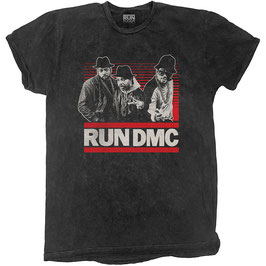 T-shirt Unisex - Run DMC - Gradient Bars (Wash Collection) - 100% Katoen