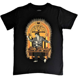 T-shirt Unisex - Elvis - Sun Records - Elvis Dancing - Black - 100% Cotton