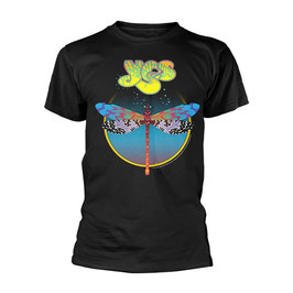 T-shirt Unisex - Yes - Dragonfly - Black - 100% Cotton