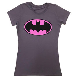 T-shirt Vrouwen - Batman - Logo - Lavendel - 100% Katoen