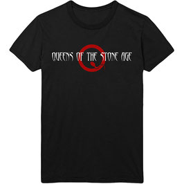 T-shirt Unisex - Queens Of The Stone Age - Text Logo - Black - 100% Cotton