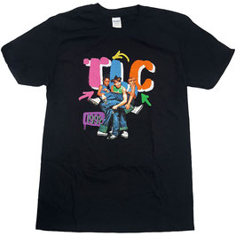 T-shirt Unisex - TLC - Kicking Group - Black - 100% Cotton