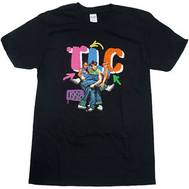 T-shirt Unisex - TLC - Kicking Group - Black - 100% Cotton