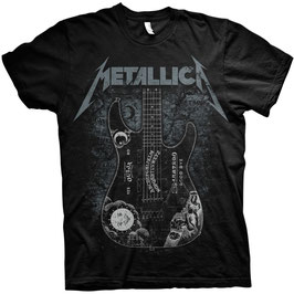 T-shirt Unisex - Metallica - Hammet Ouija Guitar - Black - 100% Cotton