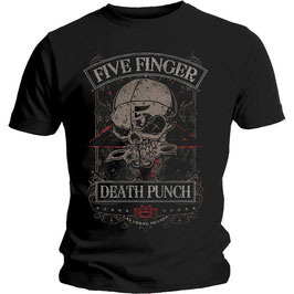 T-shirt Unisex - Five Finger Death Punch - Wicked - Black - 100% Cotton
