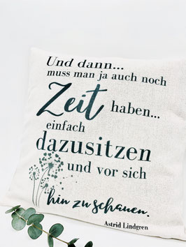 Kissenbezug Leinen 40x40 Und dann....