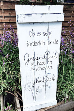 Holzschild wetterbeständig förderlich für die Gesundheit